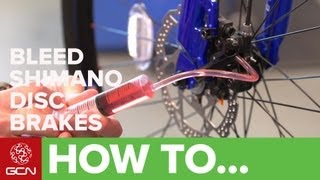 How To Bleed Shimano Hydraulic Disc Brakes [upl. by Gorman452]