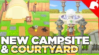 We Make a Courtyard Campsite Gym amp Nature Trail in Animal Crossing New Horizons [upl. by Ecirtnahs]