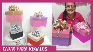 CÓMO HACER CAJAS PARA REGALO PASO A PASO Casa Carmelo [upl. by Etireugram]