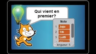 Scratch  programme  mélanger une liste délève aléatoirement pour les interroger  algorithmique [upl. by Ahseetal612]