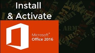 Install and Activate Office 2016 [upl. by Elleinwad]