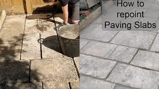 How to repoint paving slabs [upl. by Gaillard754]