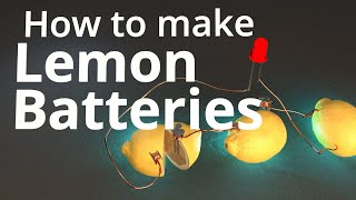 How to Make Lemon Batteries [upl. by Weidner]