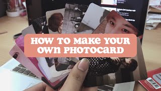 how to make your own kpop photocard [upl. by Elleimac281]