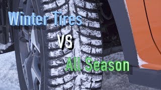 Winter tires VS All Season Tires Proof that you need WINTER TIRES [upl. by Eusadnilem]