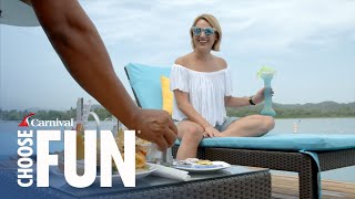 Amber Cove Cabanas Everything You Need to Know  Carnival Cruise Line [upl. by Yrot]