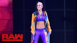 Bayley makes her official Raw debut Raw Aug 22 2016 [upl. by Erodoeht]