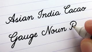 Cursive Writing  Words A to Z  For Beginners [upl. by Dihsar]