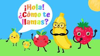 Spanish Song for Children  ¡Hola ¿Cómo te llamas Hello Whats your name [upl. by Iliram]