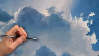 Wolken schilderen met acrylverf [upl. by Yldarb]