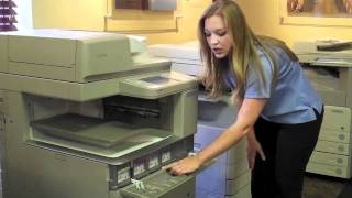 How to Replace Toner in your Canon ImageRUNNER Advance Color Copier [upl. by Butte]