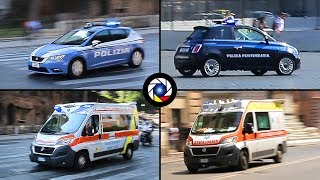 Italy Emergency Vehicles in Rome [upl. by Aina]