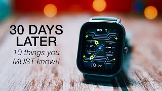 Amazfit GTS 30 Days Review amp 10 Things You MUST Know [upl. by Servetnick664]