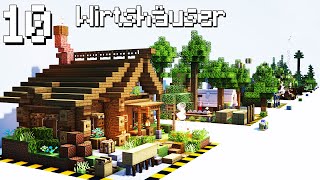 10 Wirtshäuser in Minecraft 🔟 Minecraft Gasthaus bauen deutsch [upl. by Pucida]