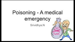 Poisoning Medical emergency AntidoteNursing management [upl. by Annoyik]