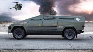 Military Tesla Cybertruck Combat Vehicle [upl. by Payton916]