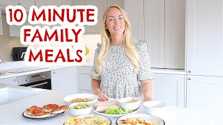 10 MINUTE FAMILY MEALS THAT YOULL LOVE 😋 5 FAST DINNER IDEAS  Emily Norris [upl. by Pravit]