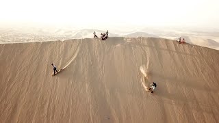 Sandboarding the Peruvian Sand Dunes of Huacachina [upl. by Bullis]