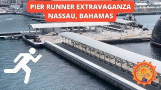 Multiple Groups Cruise Ship Pier Runners Nassau Bahamas [upl. by Denoting]