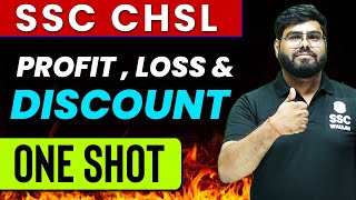 Profit Loss and Discount  Zero To Hero  FOR SSC CHSL [upl. by Nodnart]