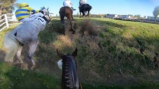 The Grand Pardubice Steeplechase meeting POV  Winning horse race by jockey´s view [upl. by Pablo534]