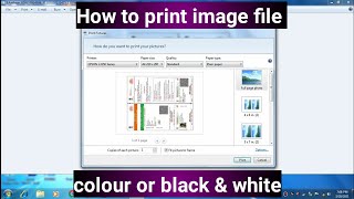 How to print image file in colour or black and white [upl. by Elah]