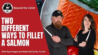 Two Different Ways to Fillet a Salmon [upl. by Otrevlig221]