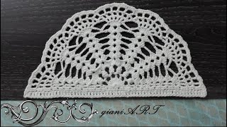 How to Crochet Half Circle Doily pattern [upl. by Phineas]