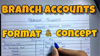 Branch Account  Format amp Concept  Financial Accounting  By Saheb Academy [upl. by Marcia]