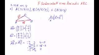 Fläche Dreieck  Vektorprodukt [upl. by Assetal630]