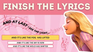 Finish the Lyrics  Disney Songs [upl. by Asiilanna427]