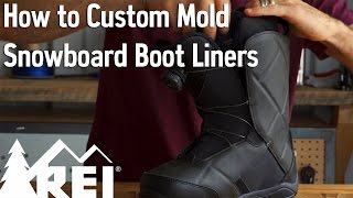 Snowboarding How to Custom Mold Snowboard Boot Liners [upl. by Dlarrej41]