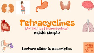 Tetracyclines  Antibiotics  Pharmacology  USMLE  Med Vids made simple [upl. by Ainotahs]