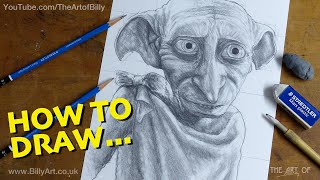 How To Draw Dobby the House Elf from Harry Potter [upl. by Oilenroc]