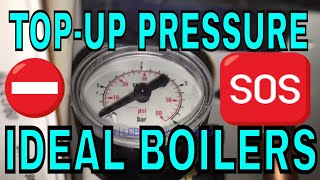 How To Top Up The Pressure On Your Ideal Logic Boiler [upl. by Lada]