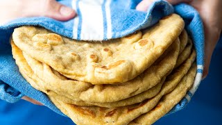 Easy Flatbread Recipe No Yeast [upl. by Ainnek]