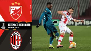 Crvena Zvezda vs Milan  Condensed Game [upl. by Kassia]