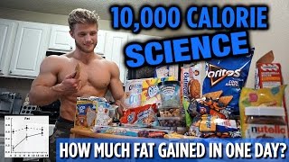 10000 Calorie Challenge SCIENCE Explained  How Much Fat Gained in One Day [upl. by Assirim]