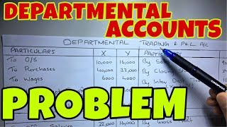 2 Departmental Accounts  Problem 1 By Saheb Academy [upl. by Nilyaj]