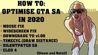 GTA San Andreas  How to optimise GTA SA on PC  Mouse fix widescreen fix v10 and more  2023✔️ [upl. by Hephzipa]