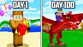 I Survived 100 Days with DRAGONS in Minecraft [upl. by Alejandro122]