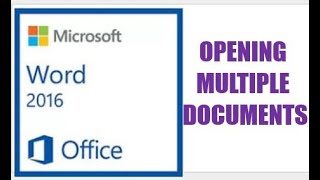 HOW TO OPEN MULTIPLE DOCUMENTS IN MICROSOFT WORD [upl. by Sternick134]