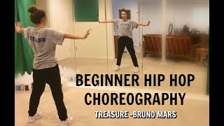 BEGINNER HIPHOP CHOREOGRAPHY Treasure Bruno Mars [upl. by Silverstein]