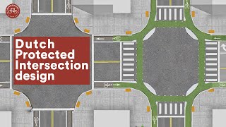 Intersection design the Dutch  cycle friendly  way [upl. by Otreblig857]