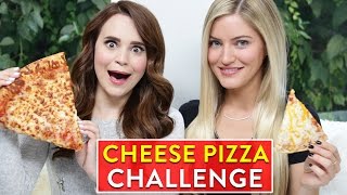 CHEESE PIZZA CHALLENGE ft iJustine [upl. by Cyma871]