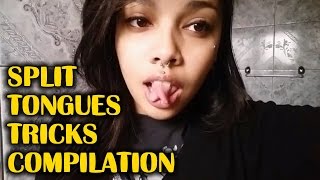 Split Tongues tricks compilation [upl. by Aziram]