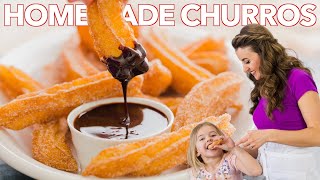 How To Make Easy Homemade Churros  Churros Recipe [upl. by Anitroc]