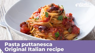 PASTA PUTTANESCA  Original Italian recipe [upl. by Munt520]