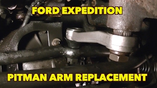 Pitman Arm ReplacementIt can be doneJust Simple tools 2000 Expedition 4X4 [upl. by Sined]