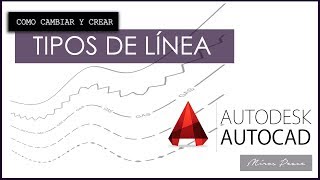 AUTOCAD  Como cambiar y crear tipos de lineas personalizadas [upl. by Nyar]